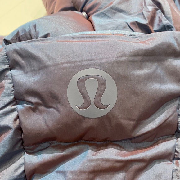 Lululemon Wunder Puff Cropped Vest Heathered Wild Indigo - Picture 2 of 8